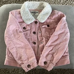 Pink OSHKOSH B’gosh jean jacket.